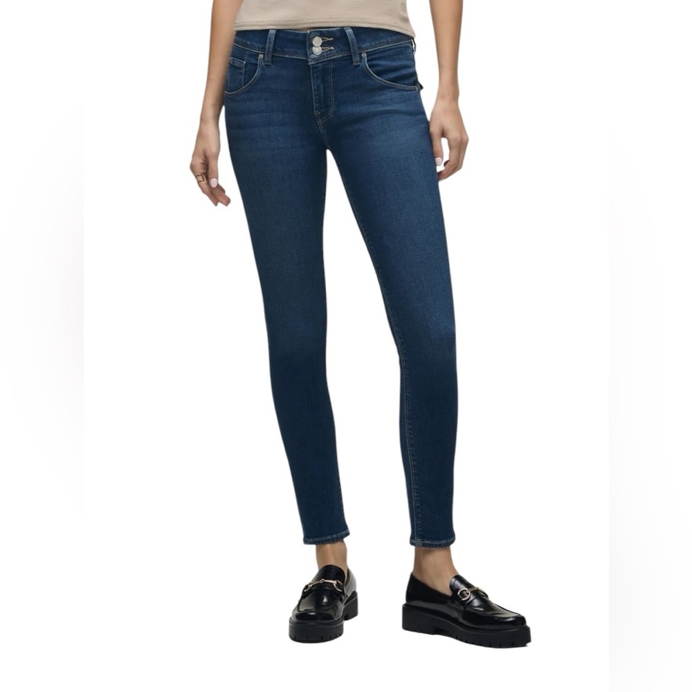 Hudson Women’s Collin Flap Pocket Mid-Rise Skinny Jeans Color Blue Size 26